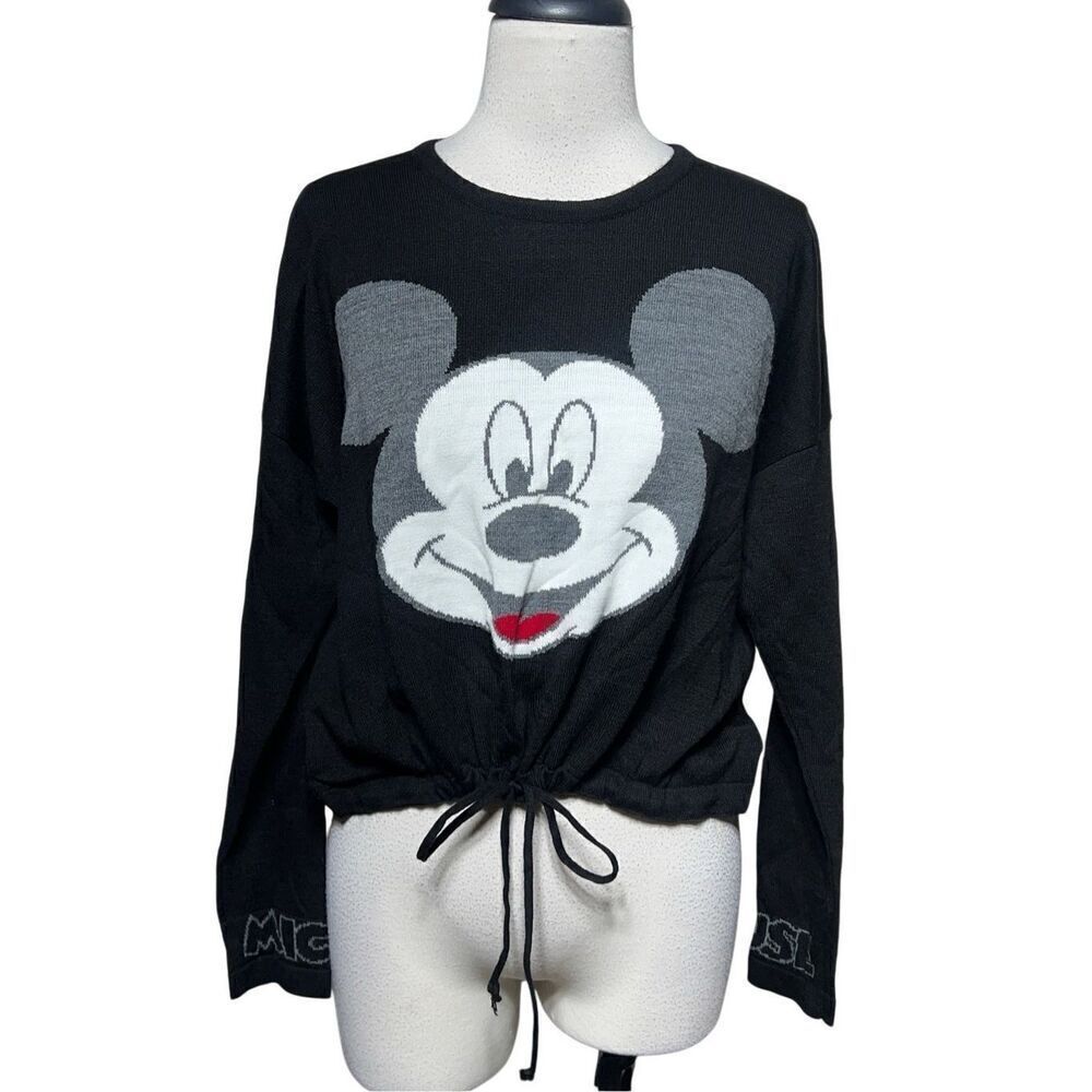 Mickey Mouse Long Sleeve Pullover Lightweight Sweater Size Medium